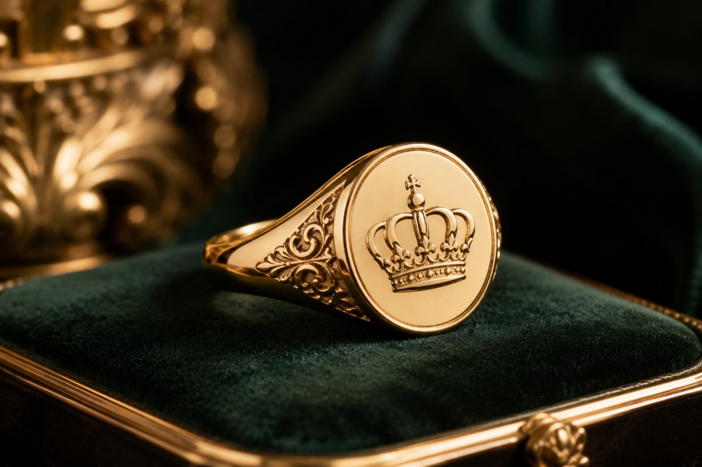 Crown Signet Ring