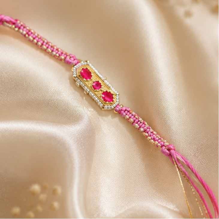 Ruby Cord Rakhi
