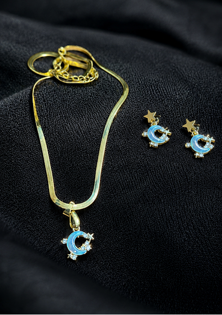Celestial Moonlight Pendant Set